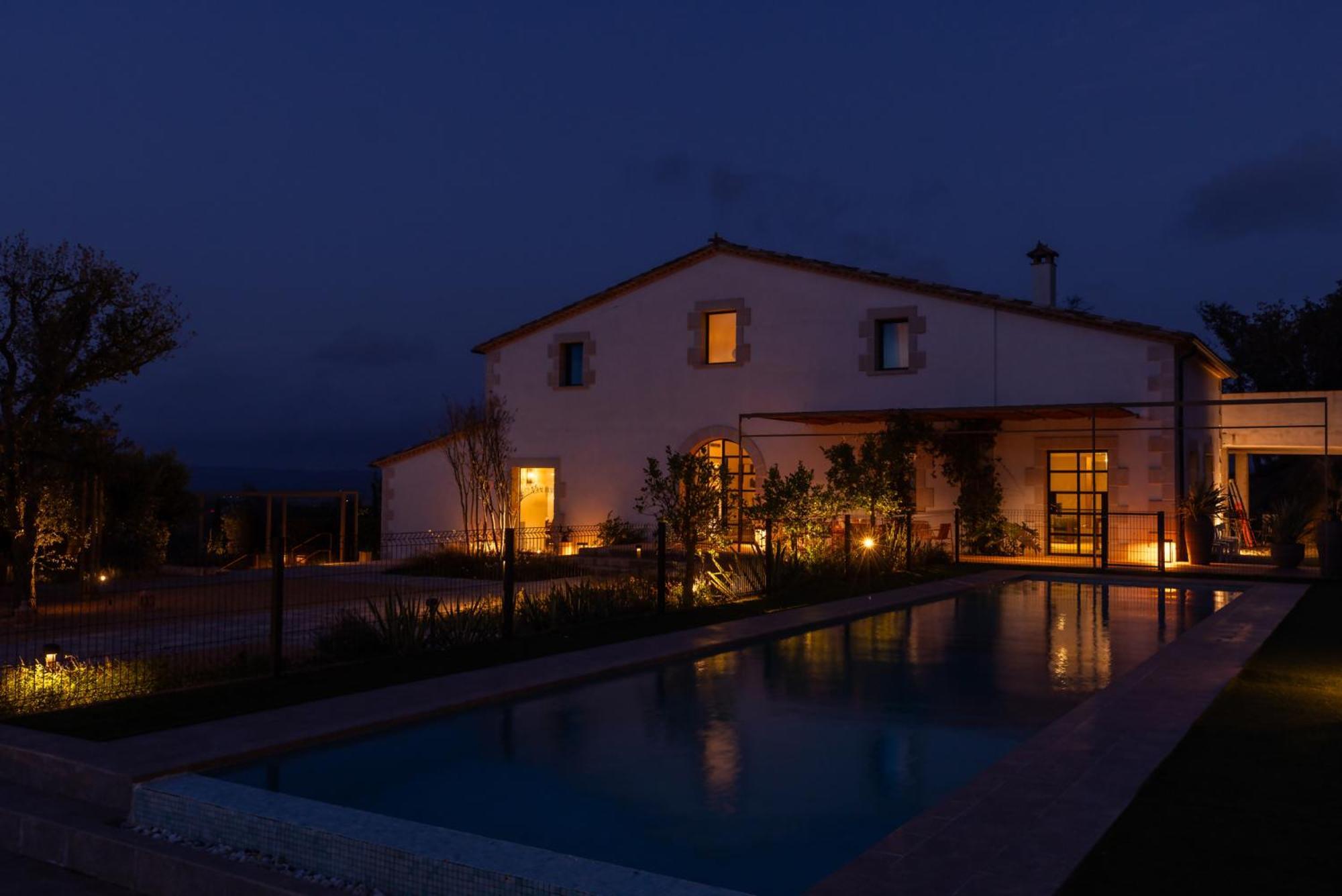 Can Bufi Espectacular Casa Con Piscina Interior Llagostera Buitenkant foto