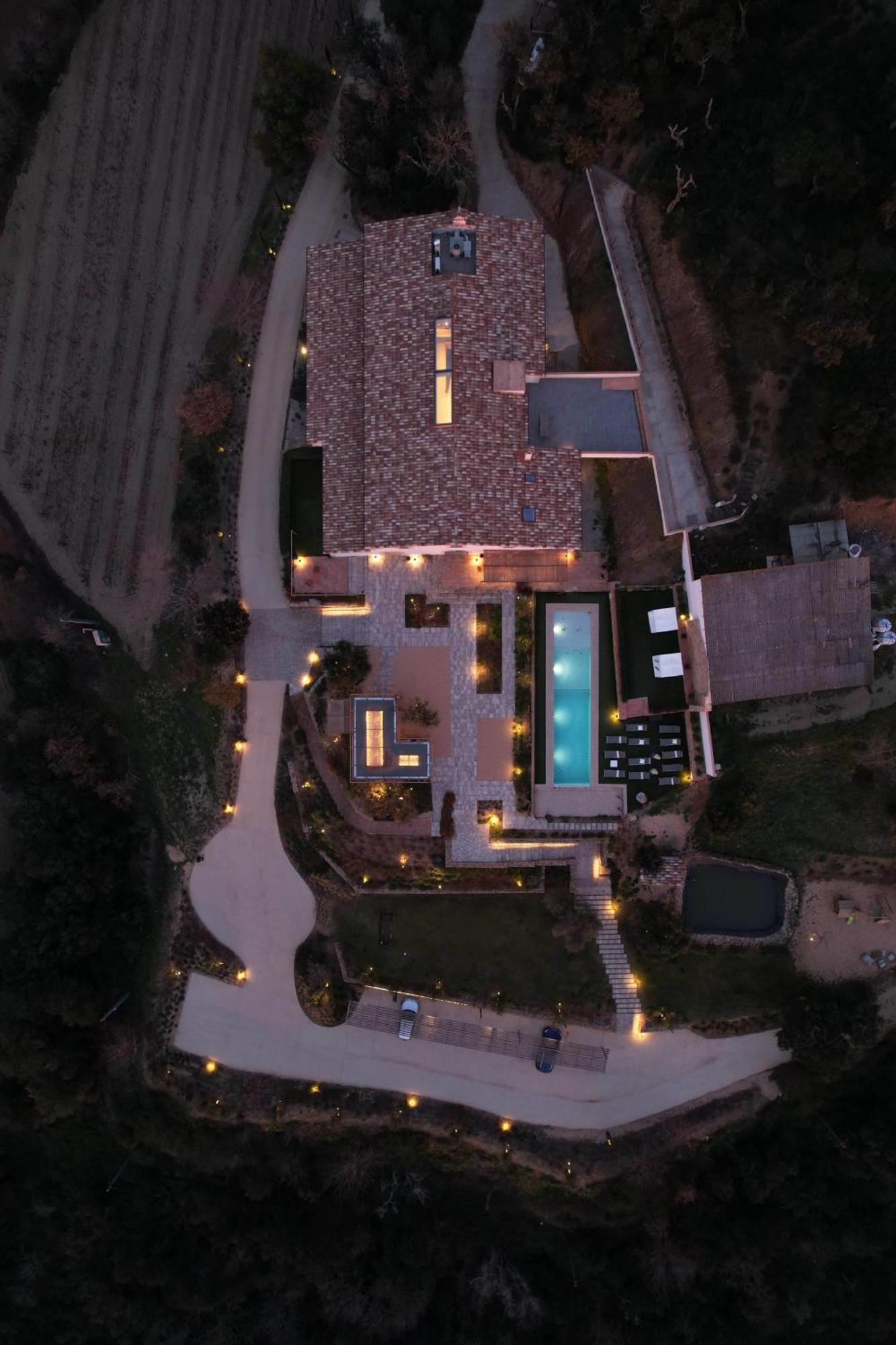 Can Bufi Espectacular Casa Con Piscina Interior Llagostera Buitenkant foto